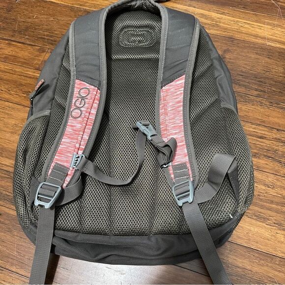 OGIO Turbine Laptop Backpack Gray & Pink Pockets Roomy Padding Sturdy - Picture 4 of 6